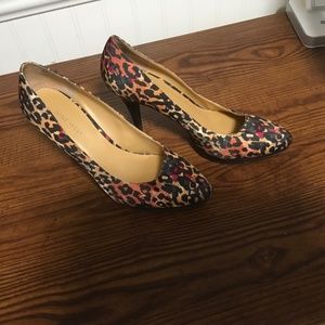 Leopard print heels